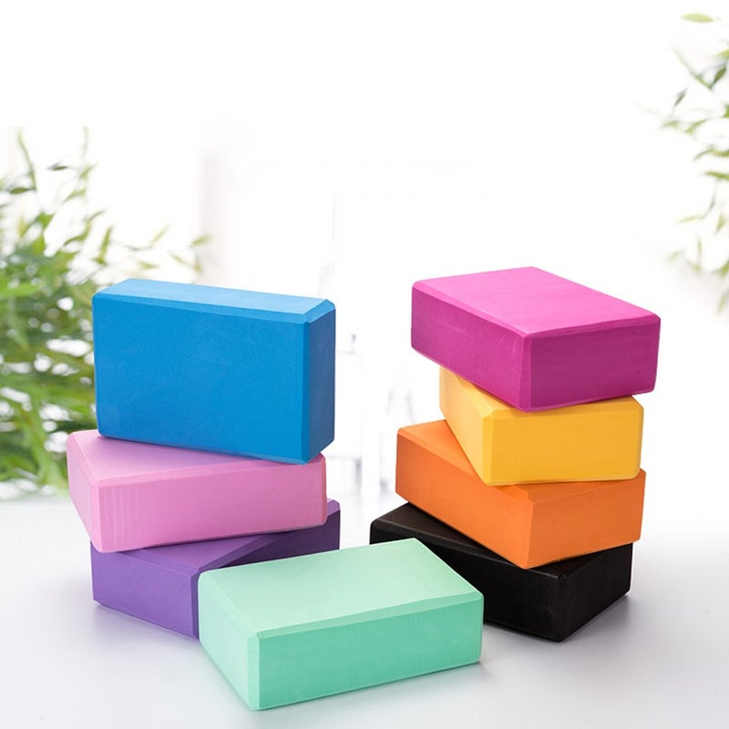 Dofover Set of 2 Yoga Blocks EVA Foam Exercise Bricks Provides Stability Balance and Support Improve Strength - 9 x 6x 3 inches (Pink) - Image 5